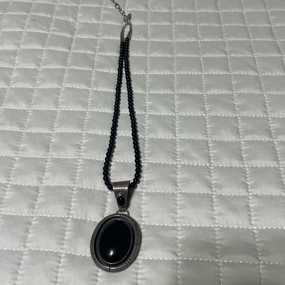 Sterling J C Necklace